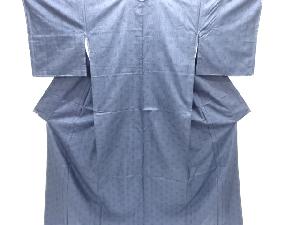 クリスマスセール大特価品　未使用品　麻の葉模様織り出し本場泥大島紬着物アンサンブル(5マルキ)